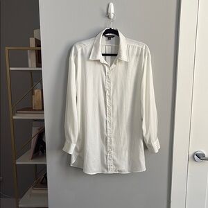 Banana Republic White Dress Shirt Classic Long Sleeve